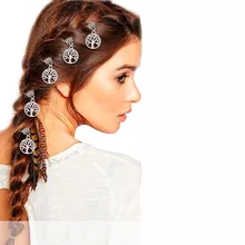 Viking Tree Of Life Yggdrasil дредлок, бисерная оплетка, аксессуары для волос, манжеты, зажимы для одежды, заколка для платья, ювелирные изделия для девочек