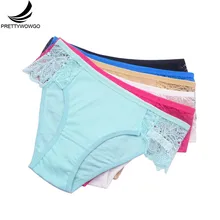 6 pçs/lote nova chegada 2021 roupa interior sexy rendas mulheres algodão briefs senhoras calcinha 9309