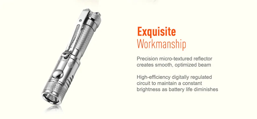 LuminTop Ant Stainless Steel AAA Battery 120lm EDC Flashlights Lightweight Cree XP G2 LED Daily Use Torch Light (2)