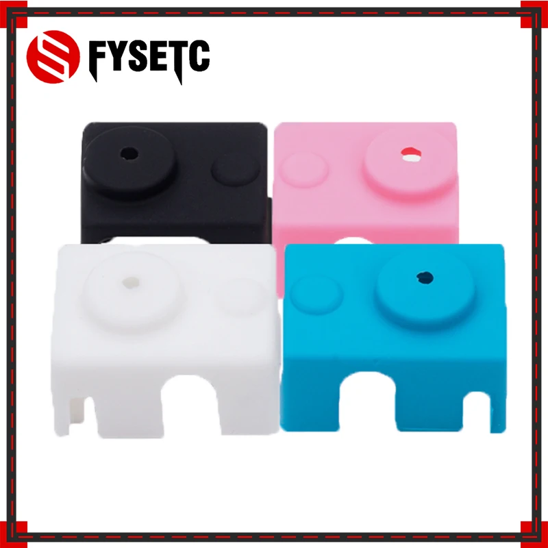 

3pcs V6 Silicone Sock 3D printer For E3D V6 PT100 Original J-head hotend 1.75/3.0mm Heated Block Extruder Prusa i3 MK3