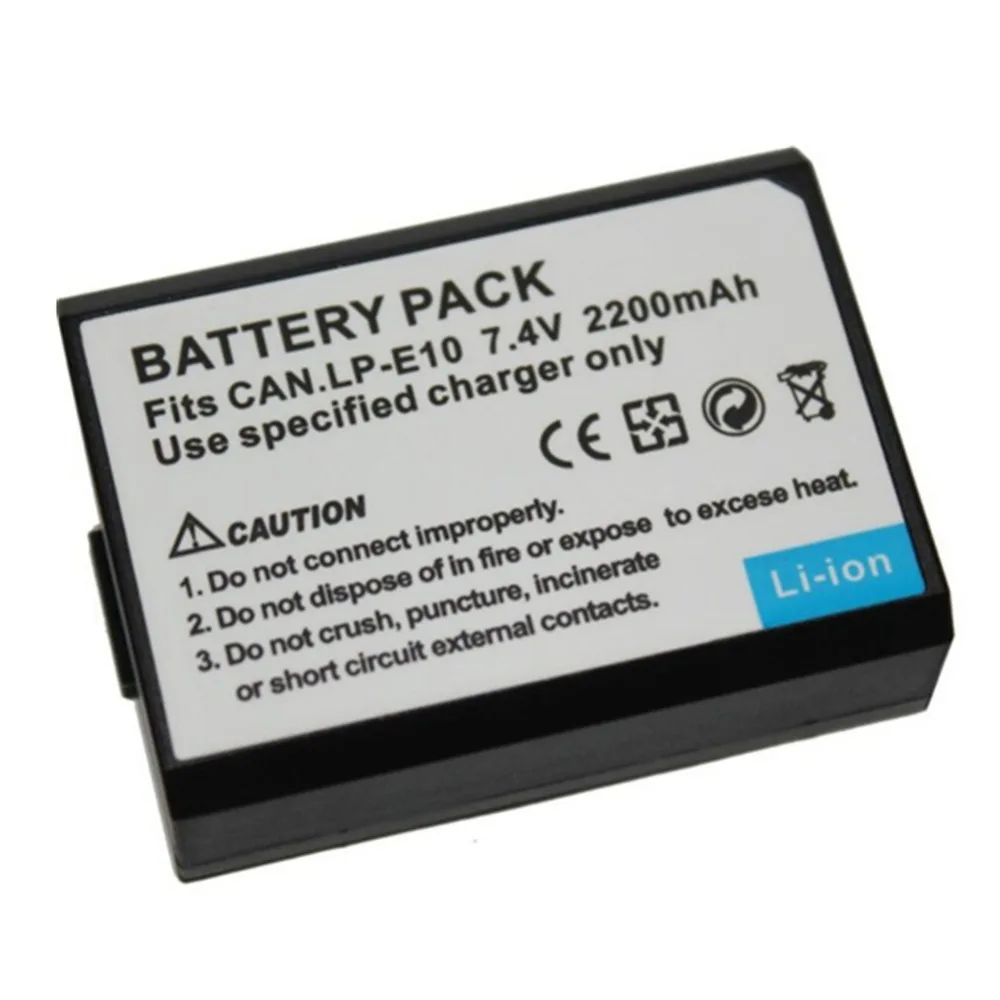 1 pcs 2200mAH LP E10 LPE10 Battery for Canon EOS
