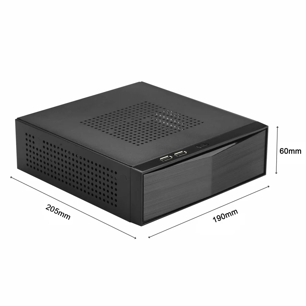 RGEEK Mini-ITX корпус HTPC корпус USB2.0 3,5 ''HDD SECC 0,8 мм Mini ITX корпус HTPC Настольный компьютер чехлы