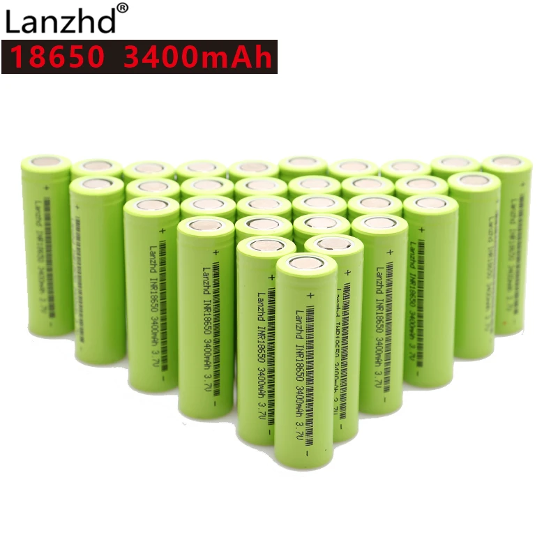 40 шт. INR18650 3,7 v 3400 mah 30A 18650 литиевая аккумуляторная батарея для фонарика/батареи ноутбука