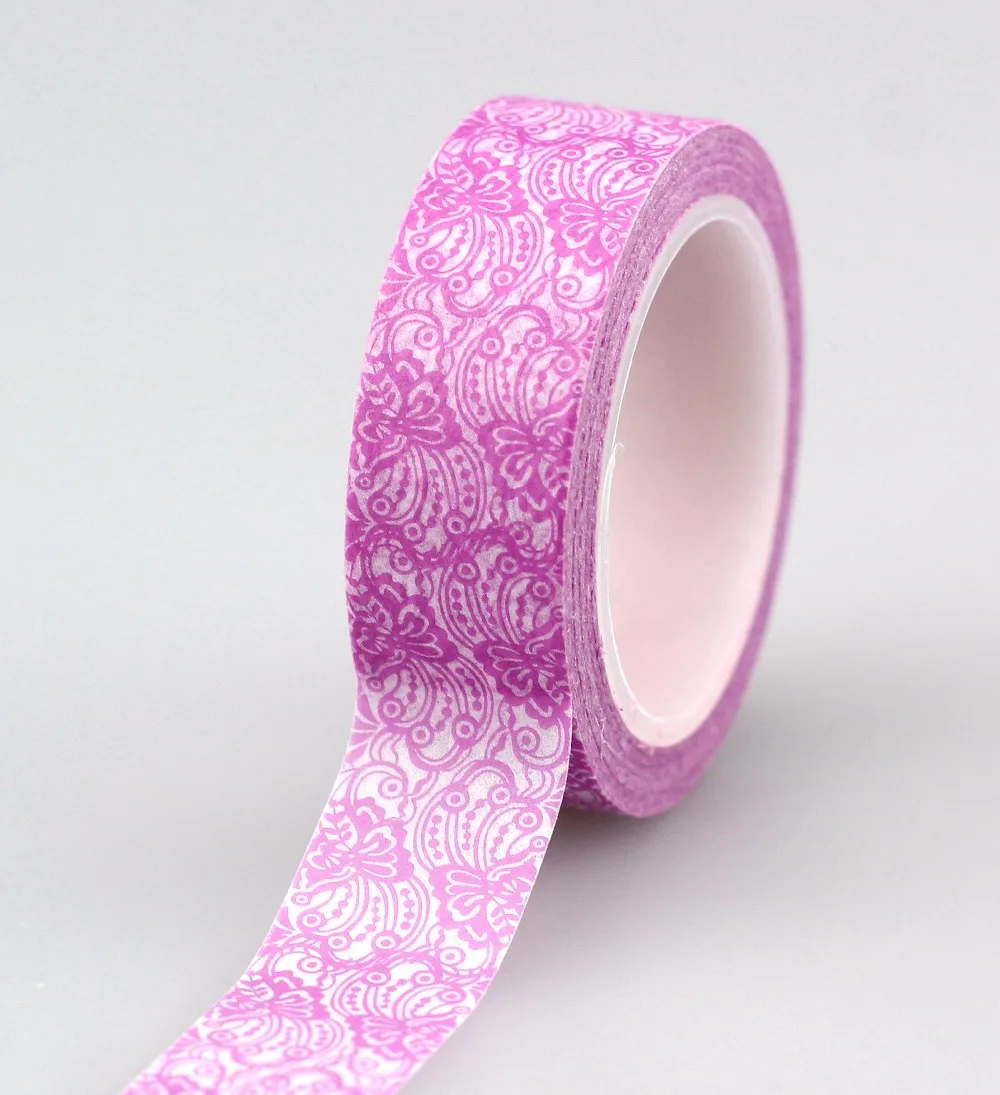 New 2X 15mm purple colors in set Japanese Washi Tape Scrapbooking Tools Papelaria Decorative