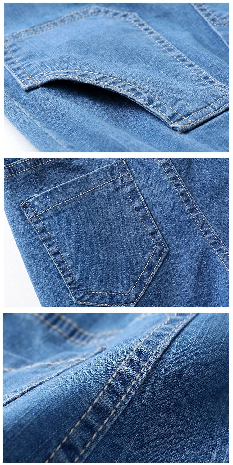 DZIECKO/ джинсовые летние шорты штаны для маленьких мальчиков детские повседневные шорты ковбойские шорты с эластичной резинкой на талии одежда для маленьких мальчиков
