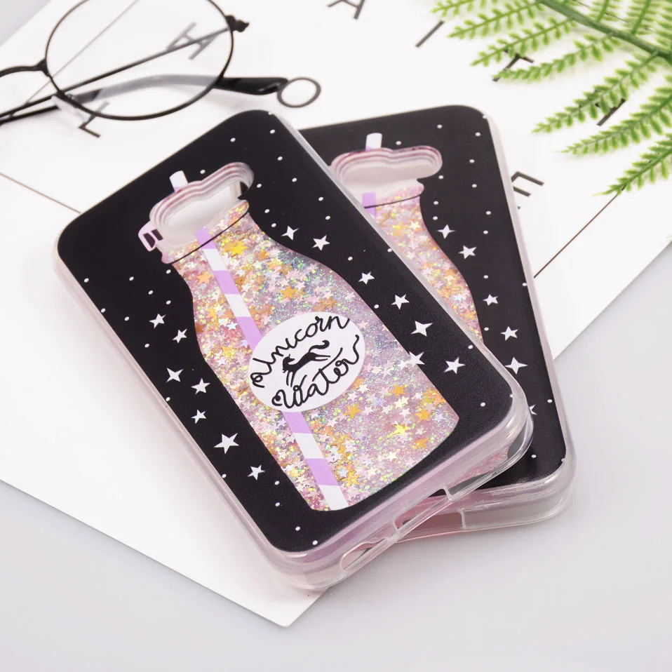 Reaoom for Samsung Galaxy A5 2017 Case Glitter Dynamic Liquid Colorful Star Quicksand Bottle Unicorn Cover for Galaxy A5 2017    (8)