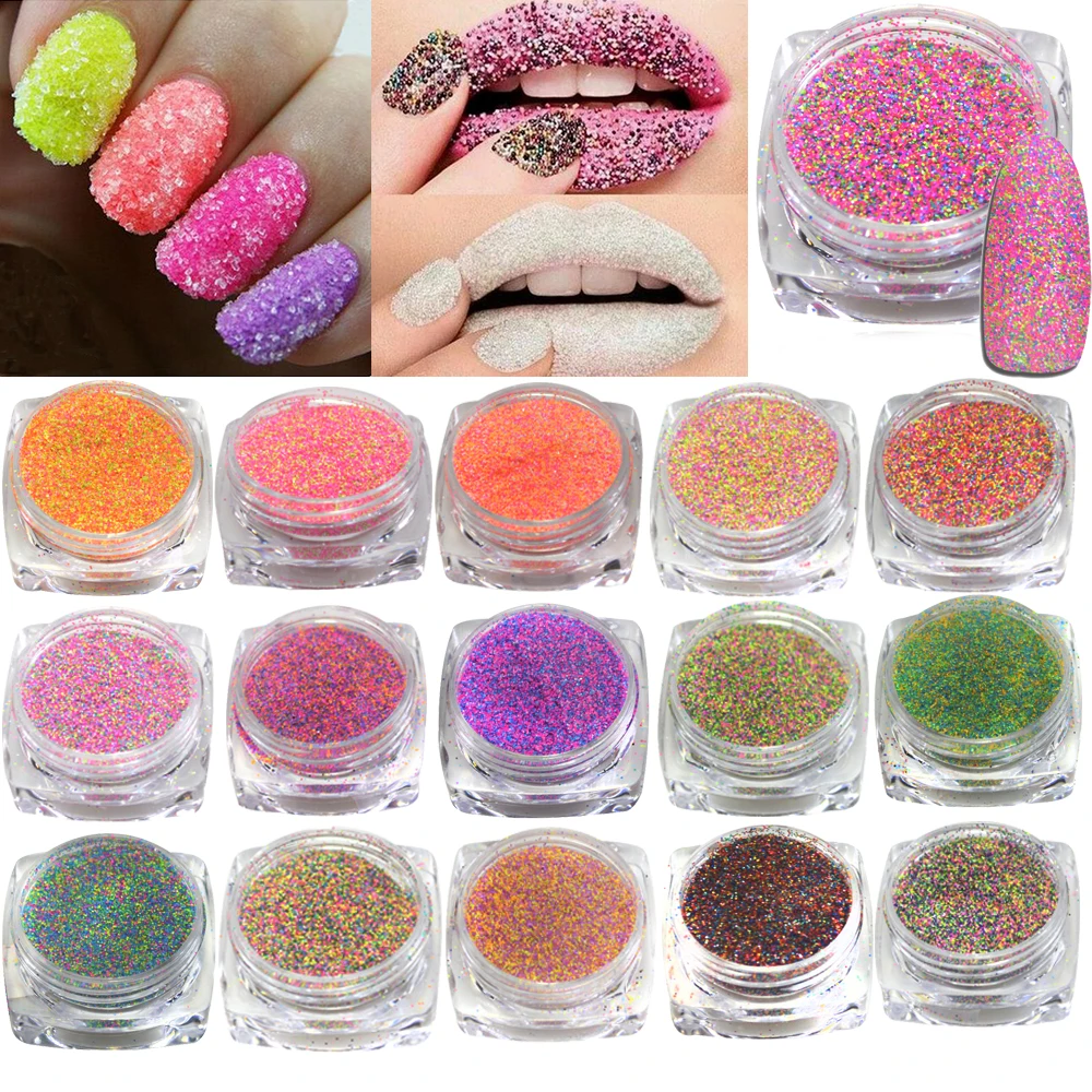 

SWEET TREND 42 Bottles 1.5g Dazzling Finest Mixed Sugar Nail Glitter Dust Powder for Nail Tips Beauty UV Gel Manicure LA500-542