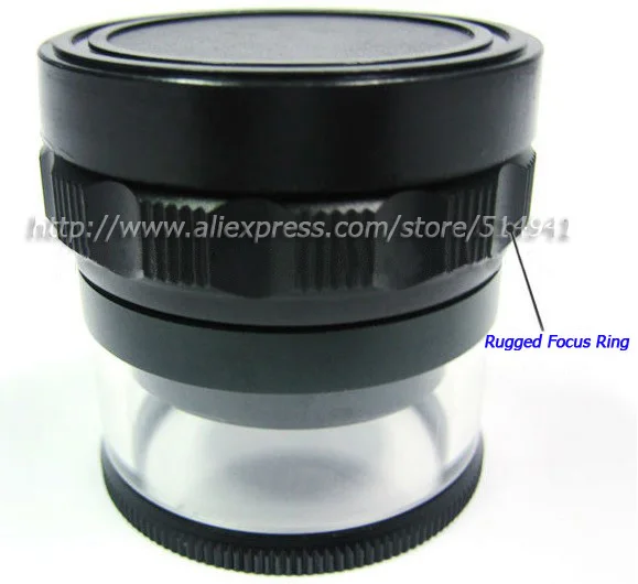 

10x Magnification 25mm Magnifier Loupe Interchangeable Reticle 0-20mm Scale - GM-1025S