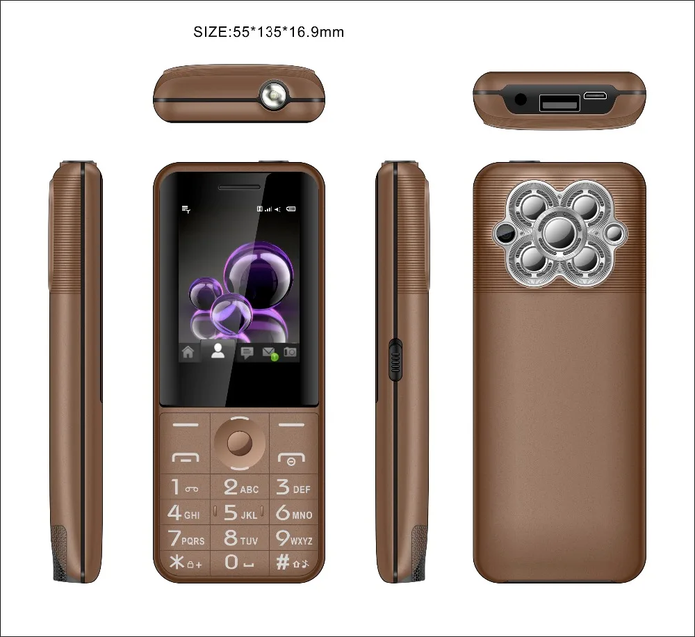 Оригинальный новый внешний аккумулятор Oeina T18 2500 мАч FM 3 Sim карты GSM 2 4 ''для