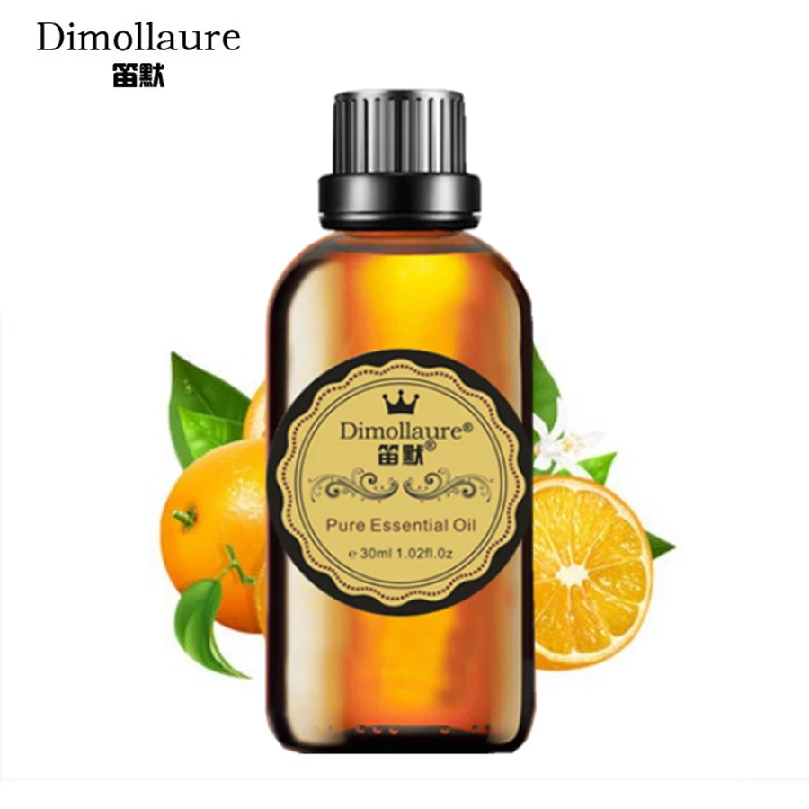 

Dimollaure Sweet Orange Essential Oil helpful colds clean air skin care body massage Aromatherapy Fragrance Lamp Essential Oil
