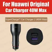 CP37 36g 5A Cable Original HUAWEI SuperCharge Car Charger 40W 2 USB Mate 30 Pro P30 Pro Mate 20 Pro X