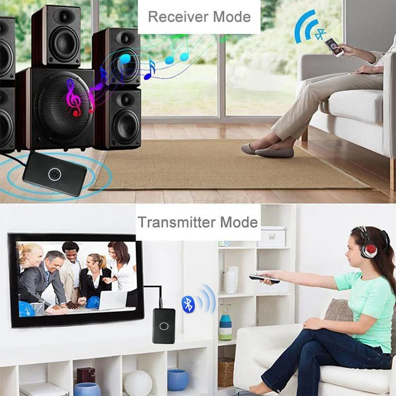 Многофункциональный беспроводной передатчик и приемник V4.2 аудио 3 5 мм Bluetooth