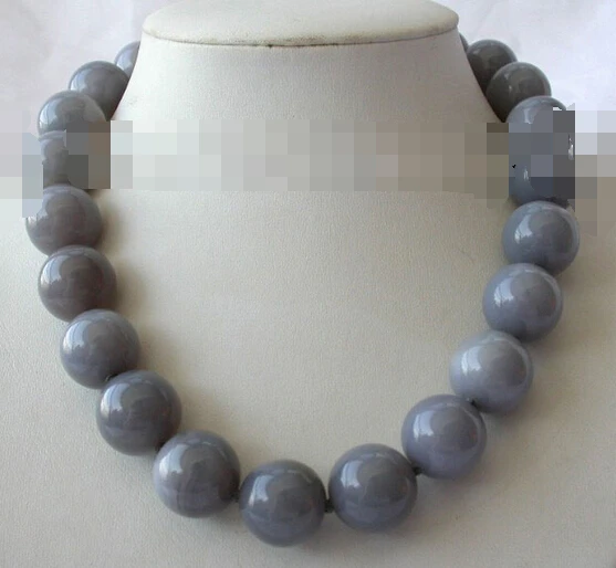 

ddh002660 stunning big round gray crude agate beads necklace 28% Discount