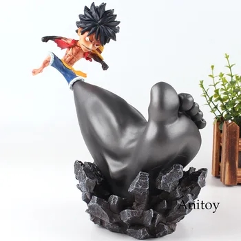 

One Piece Figure One Piece Anime Mokey D Luffy Action Figure Strawhat Luffy Gomu Gomu no Gigant Stamp Gear Third Ver. Toy 25cm