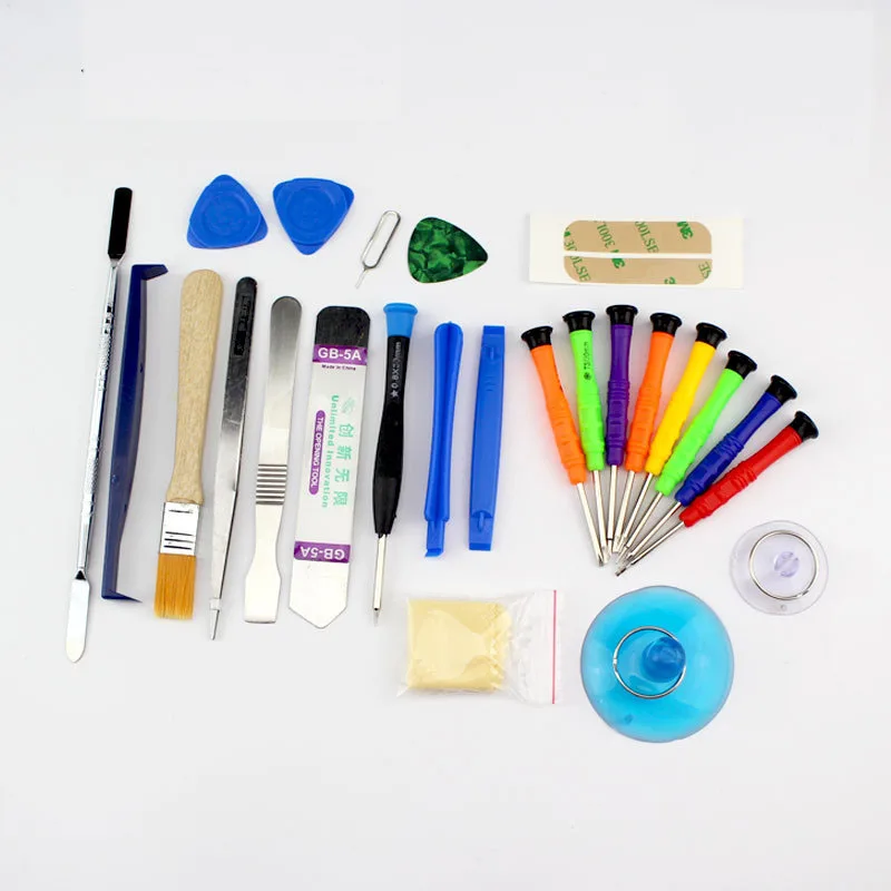 

DIYFIX 25 in 1 Mobile Phone Repair Tool Set Spudger Pry Open Tool Screwdriver Set for iPhone X 8 7 6S 6 Plus Hand Tool Set