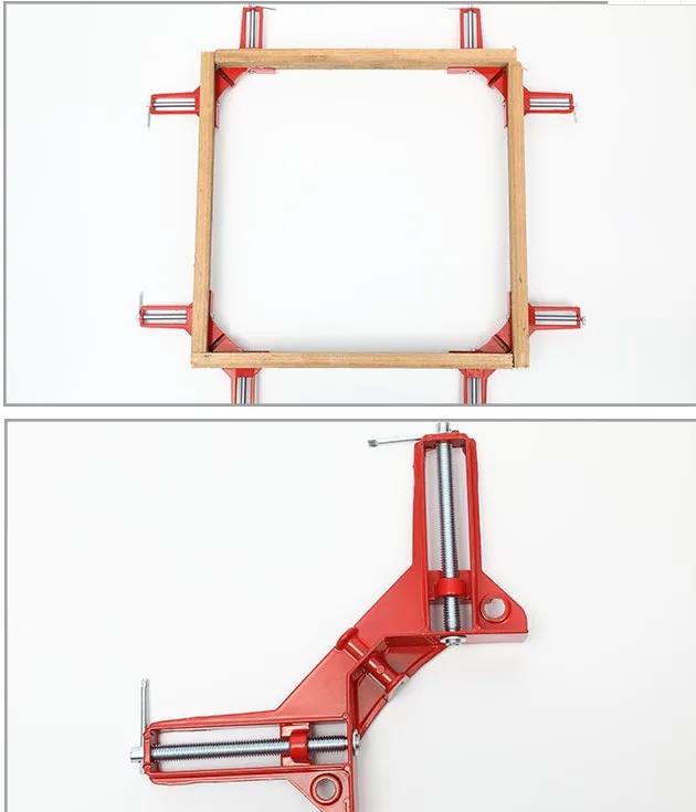 4 шт. 75 мм Mitre Угловые зажимы держатель для фоторамки Деревообработка под прямым углом красный