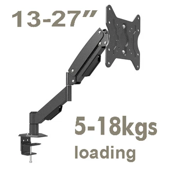 

L153 Heavy Duty Desktop Monitor Support Full Motion Monitor Mount Gas Spring Arm All-in-One PC Table Mount Loading 5-18kgs
