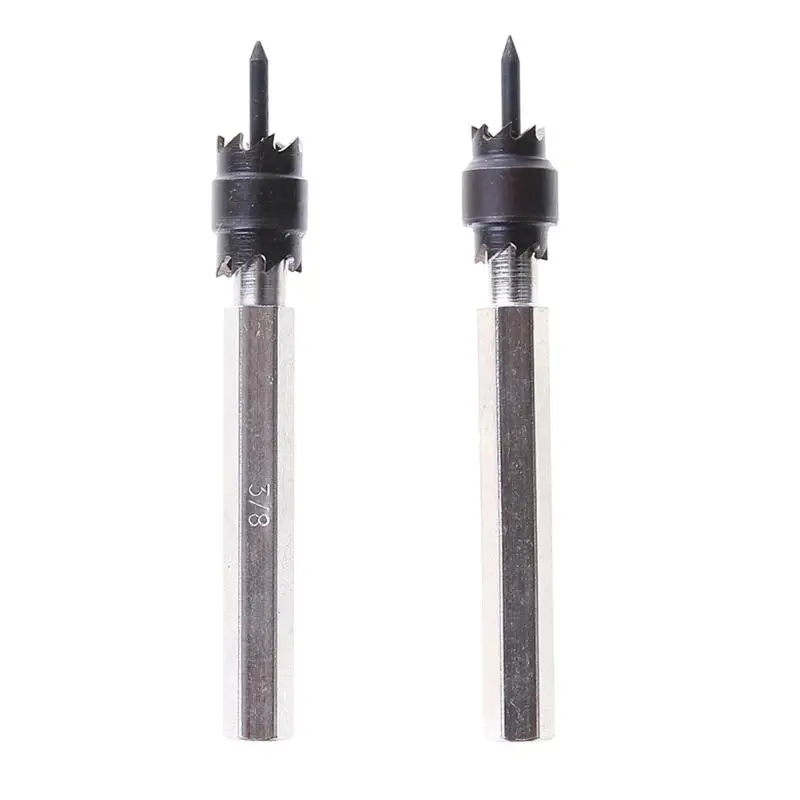 

2pcs Mayitr Double Sided HSS Rotary Spot Weld Cutter Drill Bits Hex Shank 5/16" HSS Remover Sheetmetal Drill Bit 75mm Length