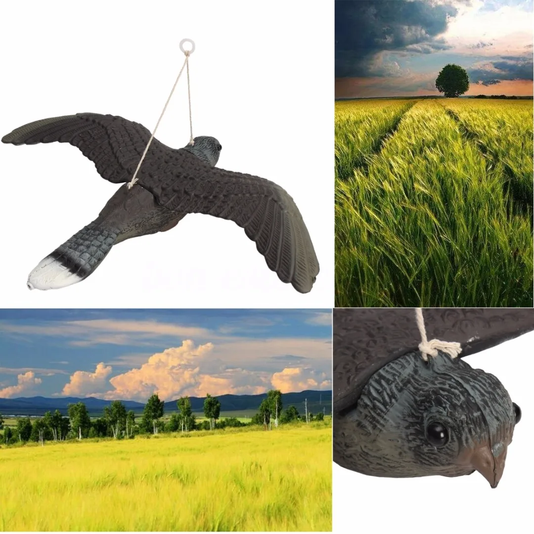 JX-LCLYL Garden Flying Bird Hawk Owl Decoy Weed Pest Control Repellent Scarer Scarecrow