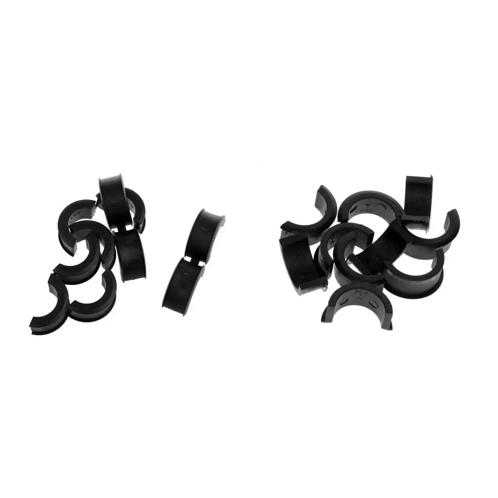 10 Pair Bicycle Handlebar Spacer Holder Clamp Conversion Shim 22.2/25.4mm Made From Engineering Plastic Material