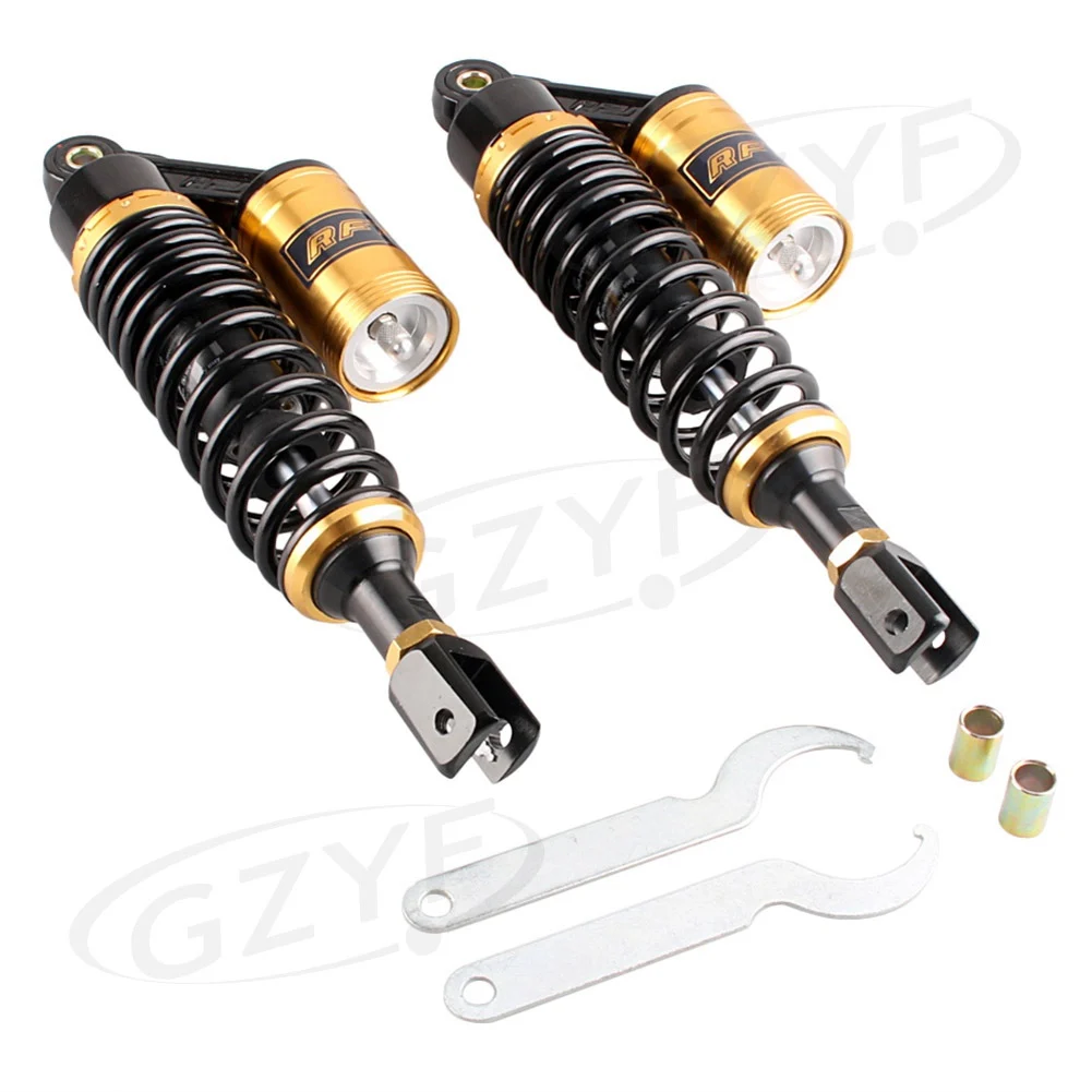 Universal 340mm Motorcycle Air Shock Absorber Rear Suspension For