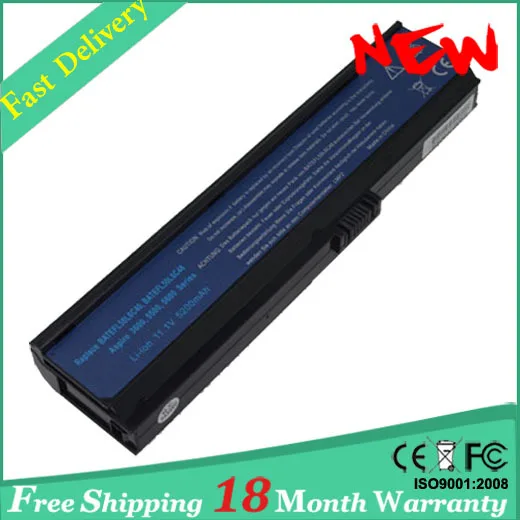 Аккумулятор 5200 мАч для Acer TravelMate 2480 2400 3210 3220 3230 3260 3270 Aspire 3030 3200 3600 3680 5030 5050 5500 5550 5600