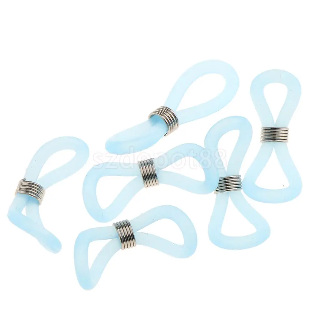100pcs Ear Hook Eyeglasses Spectacles Chain Glasses Retainer Ends Rope Sunglasses Cord Holder Strap Retainer End Loop Connector