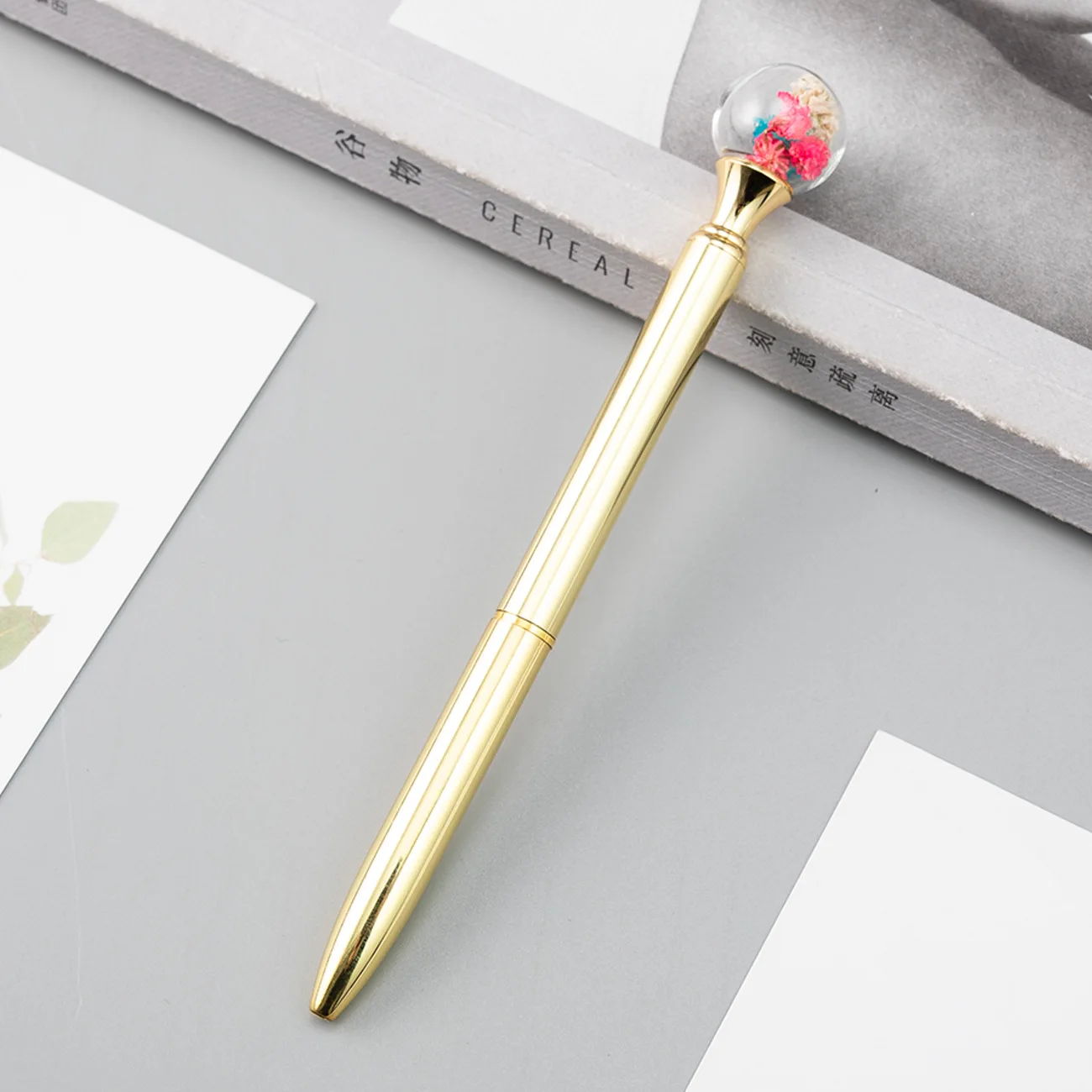 1,0 мм металлическая шариковая ручка новая странная ананасовая ручка канцелярский подарок Kawaii 5 цветов Дополнительные школьные офисные принадлежности - Цвет: Gold