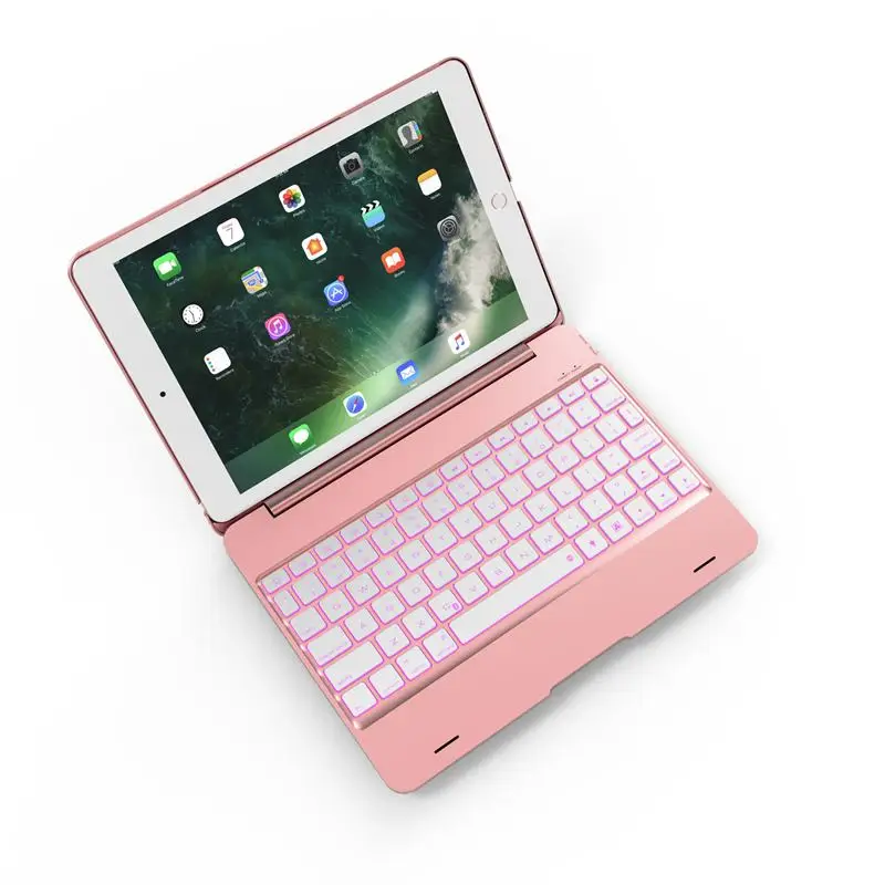 Для iPad Pro 9,7 клавиатура с откидной крышкой и Bluetooth для ноутбука - Цвет: Rose GOLD