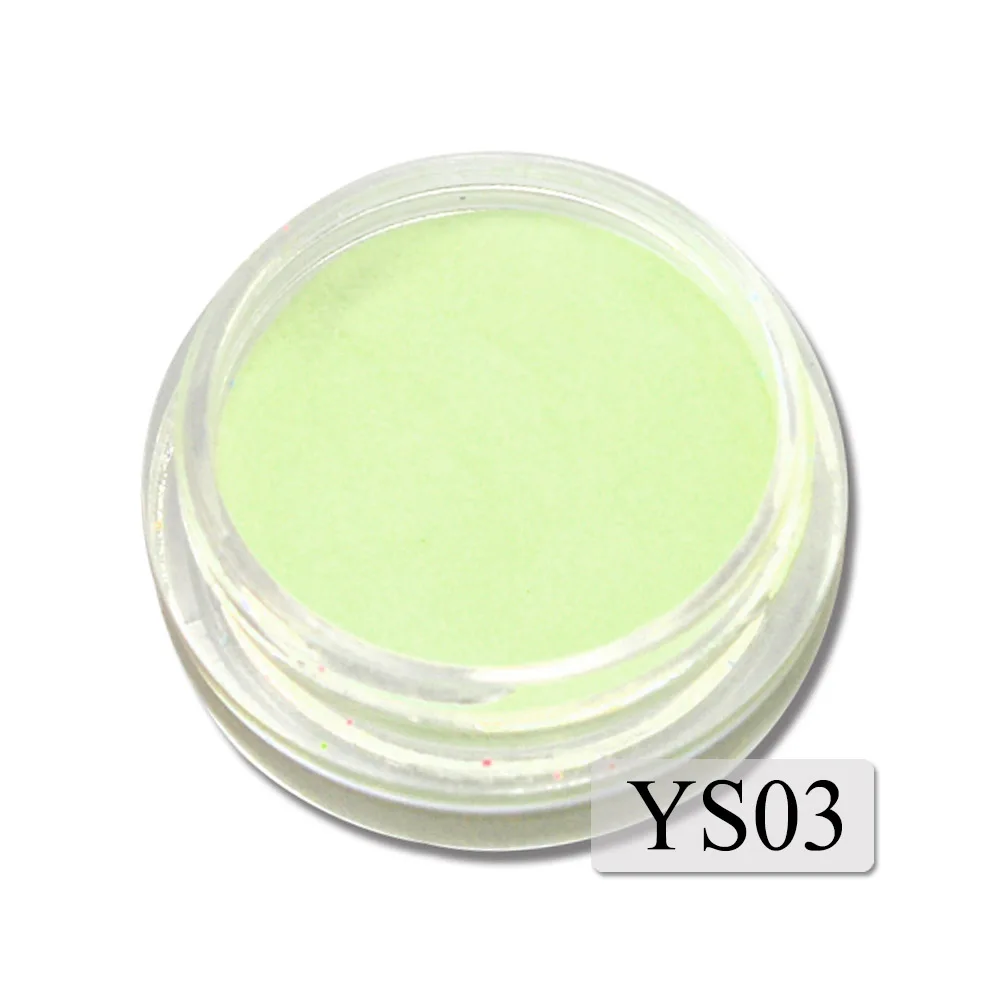 1g متناهية الصغر الفلورسنت مسمار مسحوق النيون الفوسفور رسومات أظافر ملونة بريق الصباغ 3D الوهج مضيئة الغبار زينة YS01-12-1