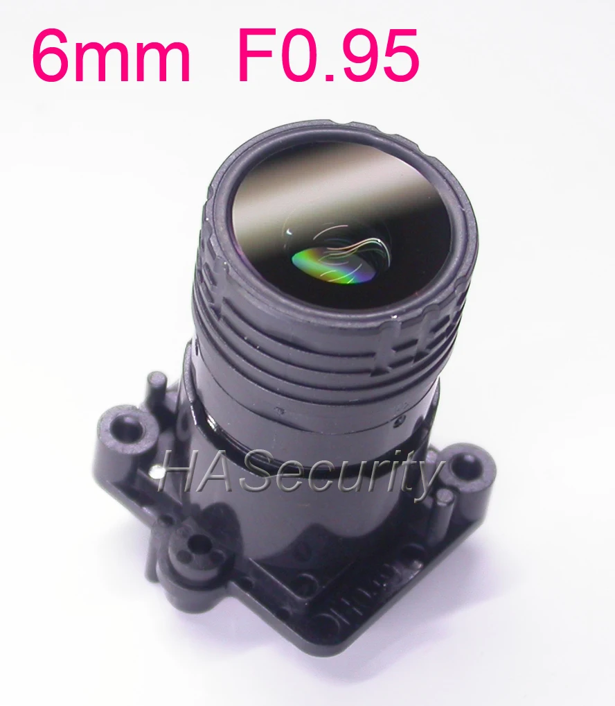 Фокусный объектив StarLights F0.95 6 мм 2 МП 1/2 7 дюймов специально для датчика | Запчасти для CCTV -32875689463