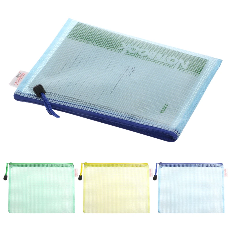 A5 Gridding водонепроницаемый пакет на застежке для документов ручка для хранения продуктов карманная папка офисные и школьные принадлежности