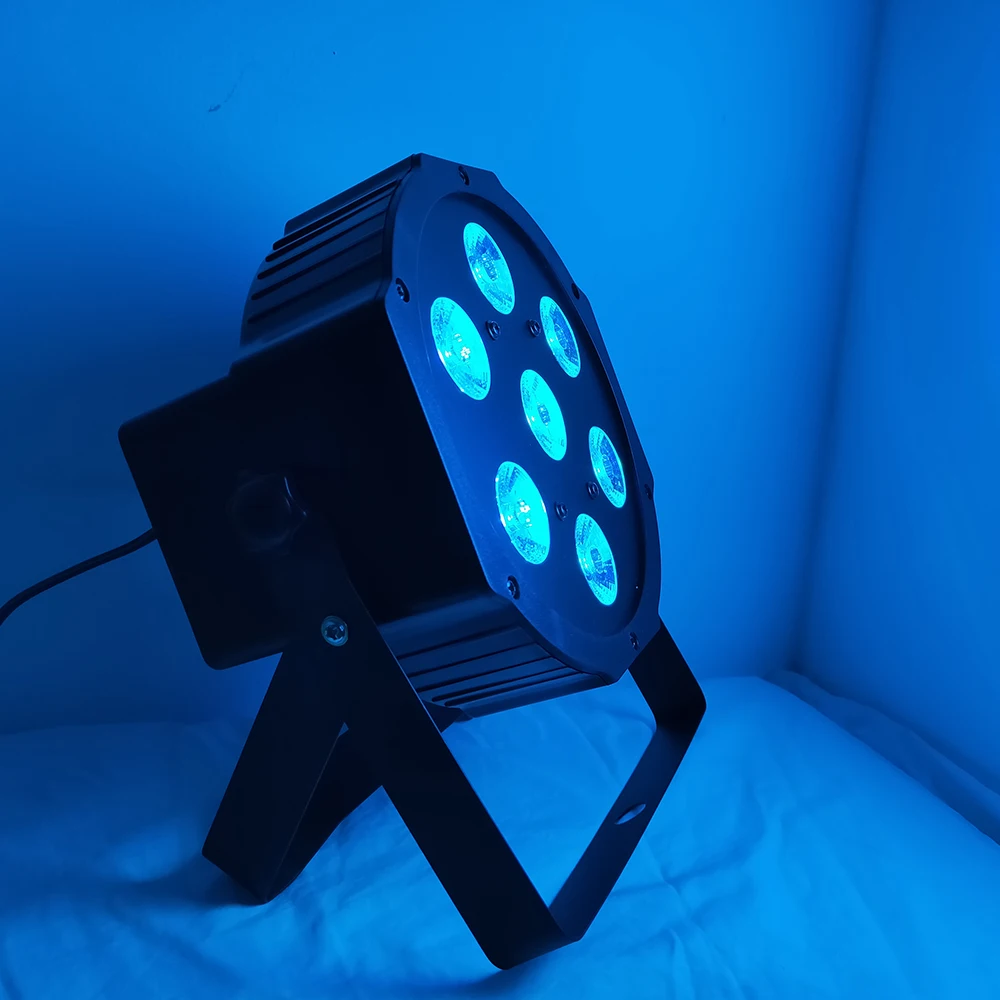 2 قطعة/الوحدة led الاسمية غسل ديسكو ضوء حزب dmx 7x12 w LED DMX rgbw 7 الإضاءة الصوت نشط أضواء العارض