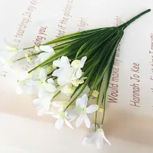 1 букет, искусственный цветок для свадьбы, украшение, пластиковая Орхидея, искусственный Шелковый цветок, украшение для дома