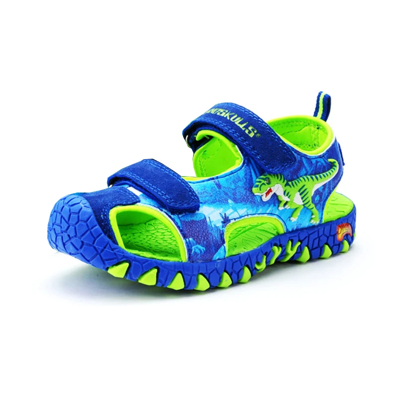 New 2019 Boys Sandals 3D Dinosaur Kids Summer Shoes Anti Slip Toddler