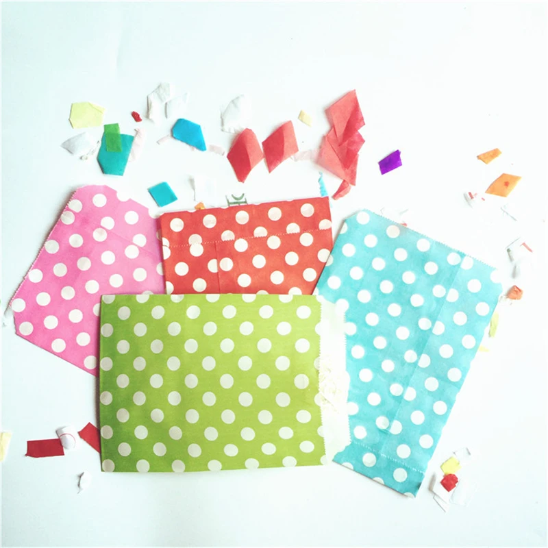 

Dot Snack Wedding Event Party Supplies Decoration Paper Accessories Romantic Baby Birthday Festa Guest Candy Favors Gift Bag Box