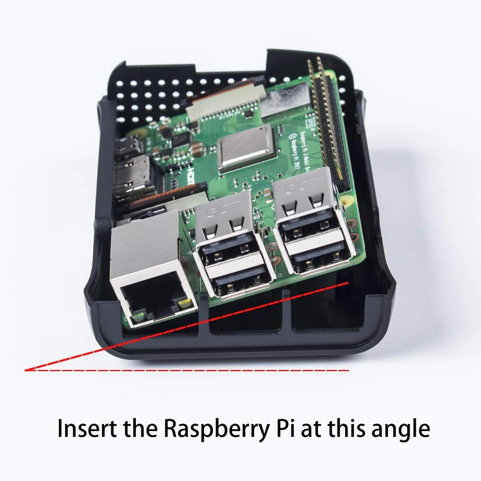 Чехол для Raspberry Pi 2/3 с охлаждающим вентилятором Model B Plus + прозрачный закрытый