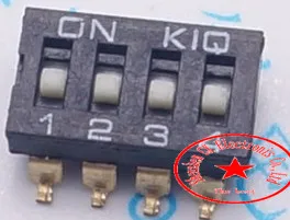 

100PCS / 2.544 patch dial switch patch flat dial switch 2.54MM pitch 4