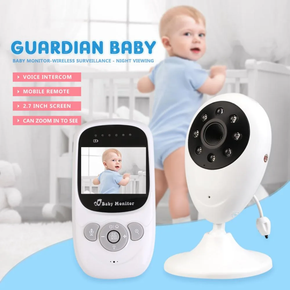 imágenes para Color Digital Audio Video Baby Monitor de Bebé Cámara Inalámbrica Visión Nocturna Pantalla de Temperatura Niñera Intercomunicador de 2 Maneras Sueño Hablar imágenes para Color Digital Audio Video Baby Monitor de Bebé Cámara Inalámbrica Visión Nocturna Pantalla de Temperatura Niñera Intercomunicador de 2 Maneras Sueño Hablar
