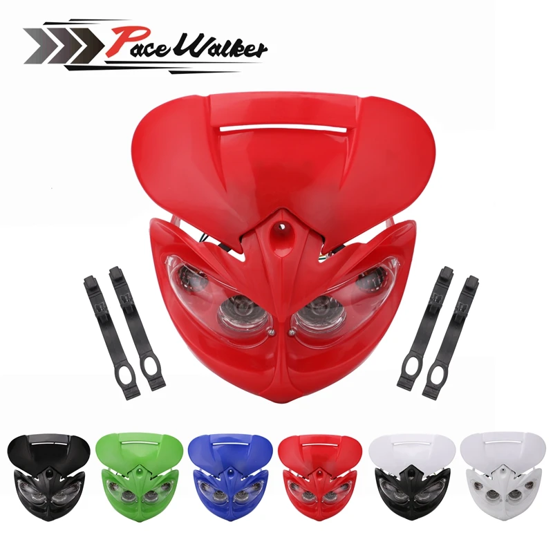 Fairing Head font b Lamp b font High Low Beam Motorcycle Dual Headlight for F Eagle