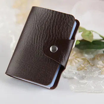 

Yesello 1pcs Men's Women Leather Credit Card Holder Case Card Holder Wallet Business Card Package PU Leather Bag