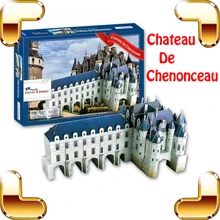 Подарок на год замок шато де Шенонсо 3D головоломка модель бумаги DIY Украшение сувенир коллекция Классическая Строительная игрушка подарок