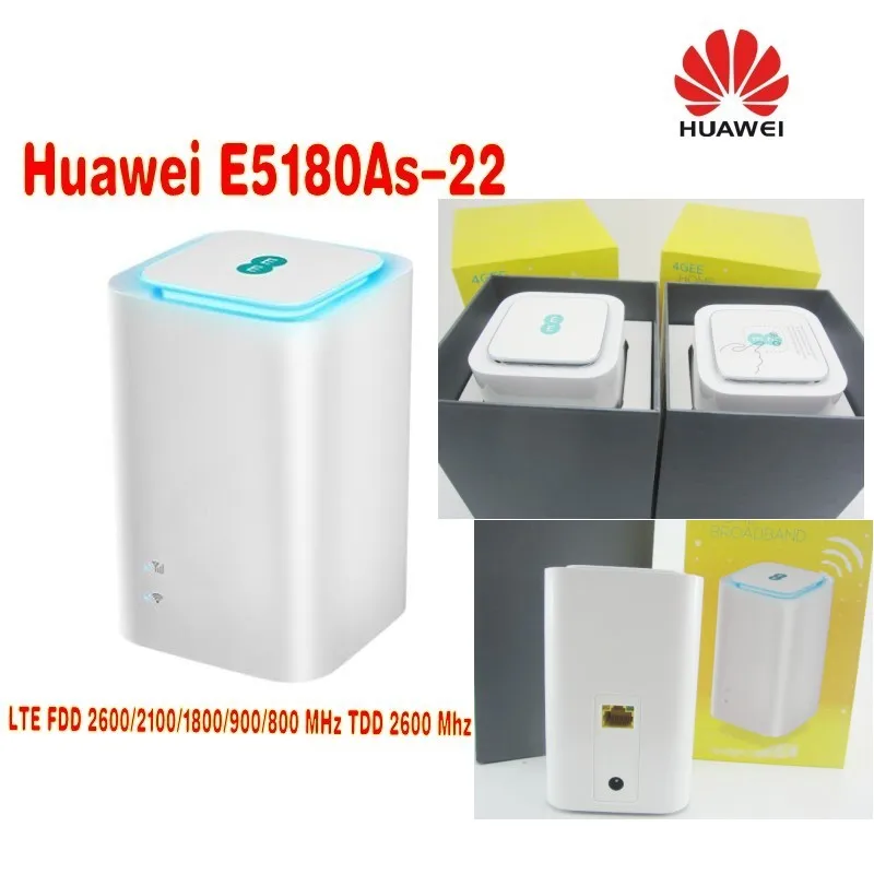 Лот 100 шт. разблокирована Huawei e5180 e5180as-22 4 г LTE Куба Wi-Fi точка домашней беспроводной маршрутизатор, доставка DHL