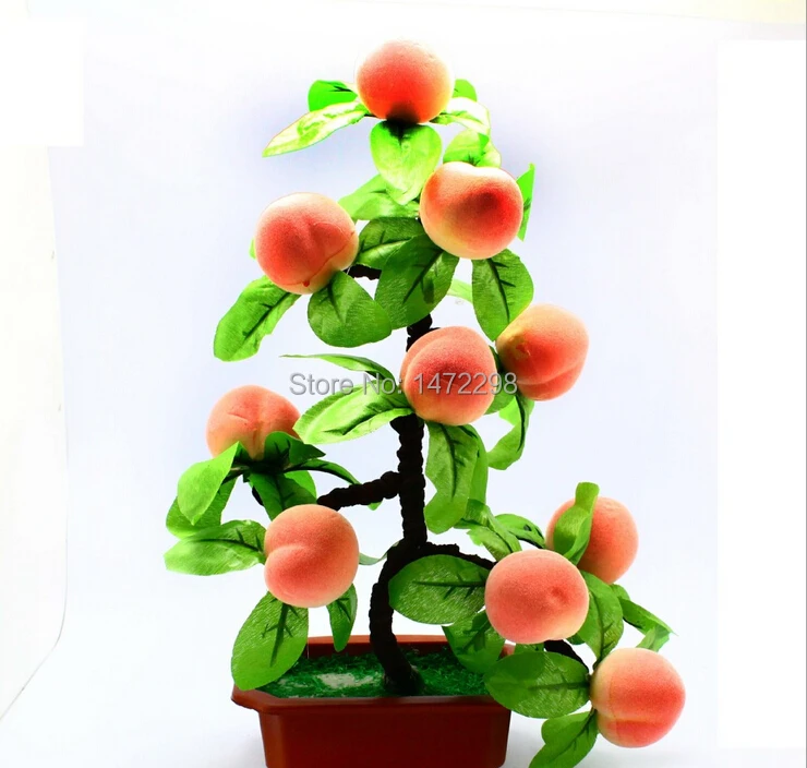 Panas Buatan Persik Pohon Bonsai Dekorasi Rumah Sketsa Alat Buatan Ornamen Bunga 10 Buah Artificial Peaches Artificial Peach Treeartificial Fruit Aliexpress