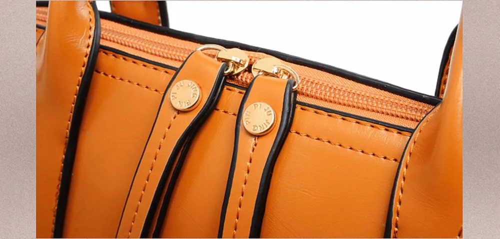 4 Pcs Handbag+Messenger Bag+Purse+Wallet Women Luxury ShoulderBags High Quality PU Leather Top-handle Crossboday Bags Set TTOS (3)