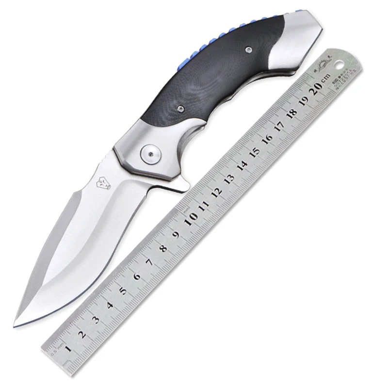 

VOLTRON V21 9Cr18Mov blade G10 handle Ball bearing system folding knife tactical survival camping knife outdoor EDC utility tool