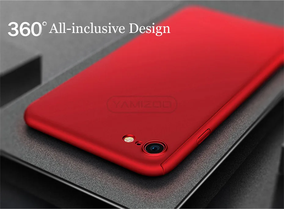 YAMIZOO Case For iPhone 6s 6 7 8 X Cover 360 Degree Luxury Protection Full Hard Cover Coque For iPhone 7 6 6s 8 Plus Phone Cases (3)