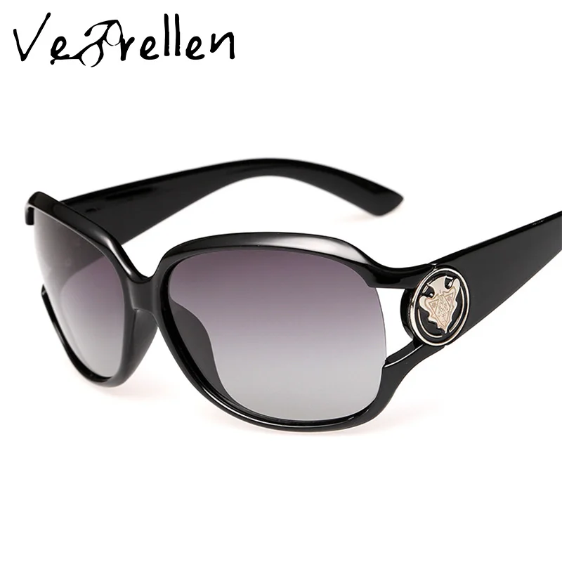 VeBrellen Brand Polarized Sunglasses Women Driver Classic Big Frame