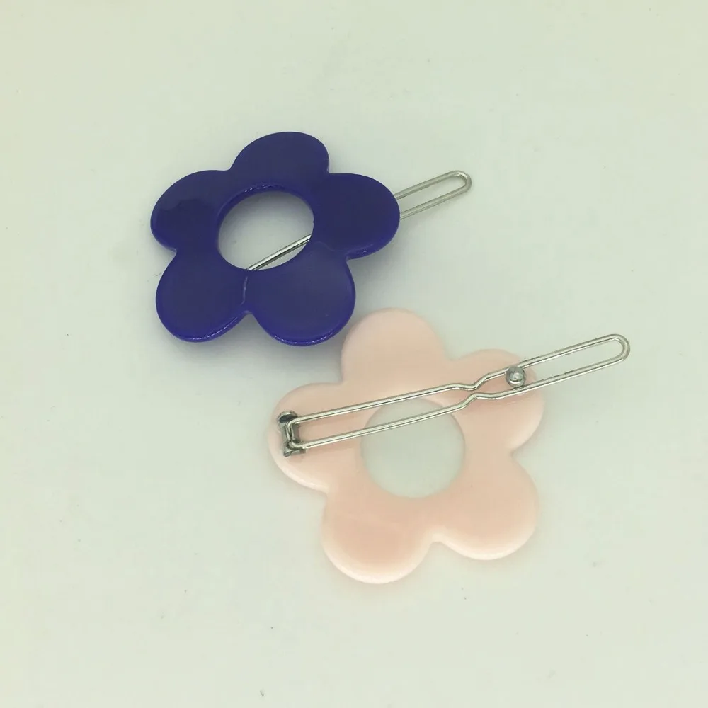 New design Fashion Sunflower Hair clip Lady Women Acrylic Flower Hair pins Hair accessories