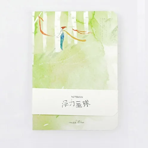 Green Sketchbook дневник Рисунок живопись Эскиз Книга Школа Тетрадь бумаги 80 листов Творческие тенденции Офис Школьные принадлежности подарок - Цвет: Green